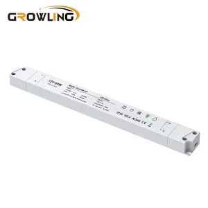 Plastic Slim IP20 60W LED Driver DC 12V/24V Power Supply